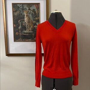 Banana Republic Red Merino Wool Sweater